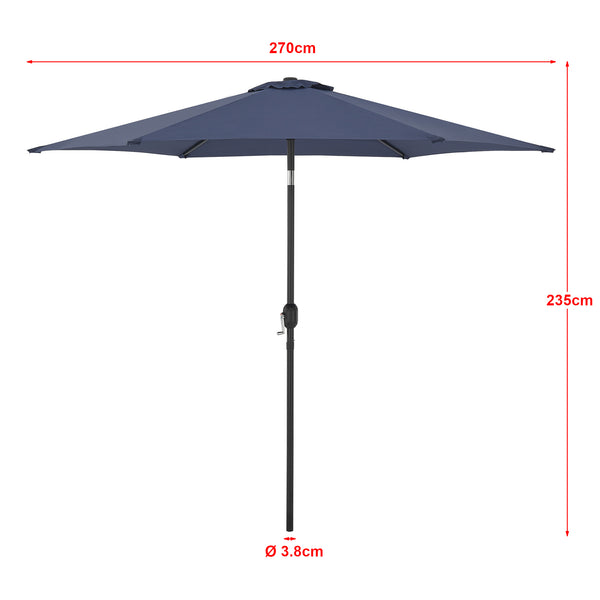 Parasol Altino hexagonal polyester 270 x 235 [casa.pro]
