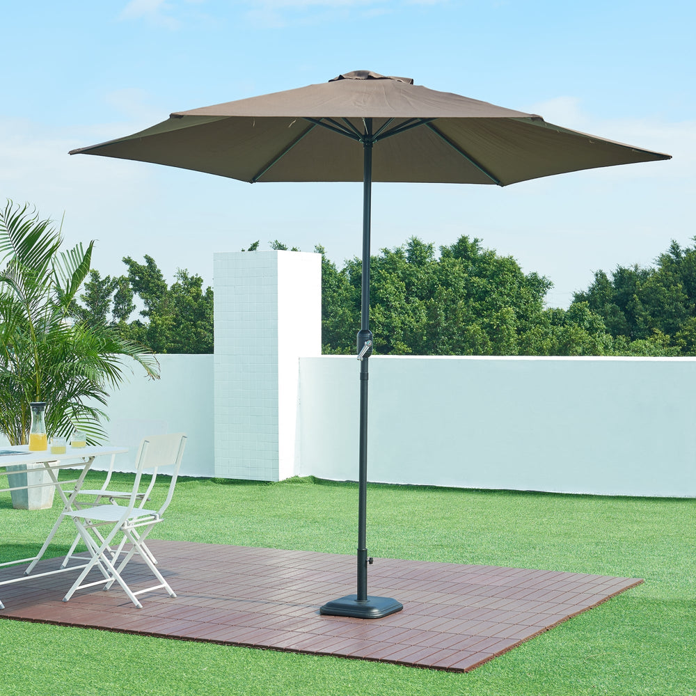Pied de parasol Biccari avec adaptateurs 33 37 41 48 mm béton noir casa.pro