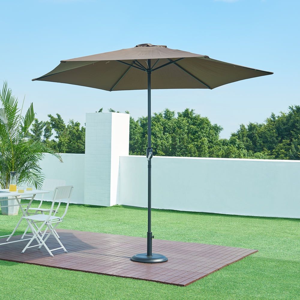 Pied de parasol Bionaz béton noir [casa.pro] - premiumXL