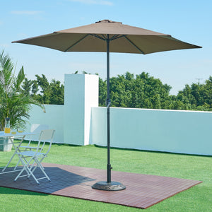 Pied de parasol Bisegna béton Ø50x7cm 25 kg [casa.pro]