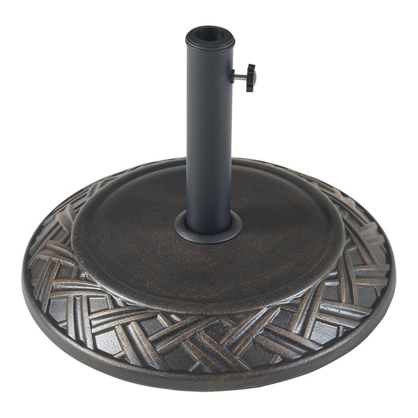 Pied de parasol Bisegna béton Ø50x7cm 25 kg [casa.pro]