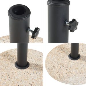 Pied de parasol Bitritto avec adaptateurs 37 42 52 58 mm casa.pro