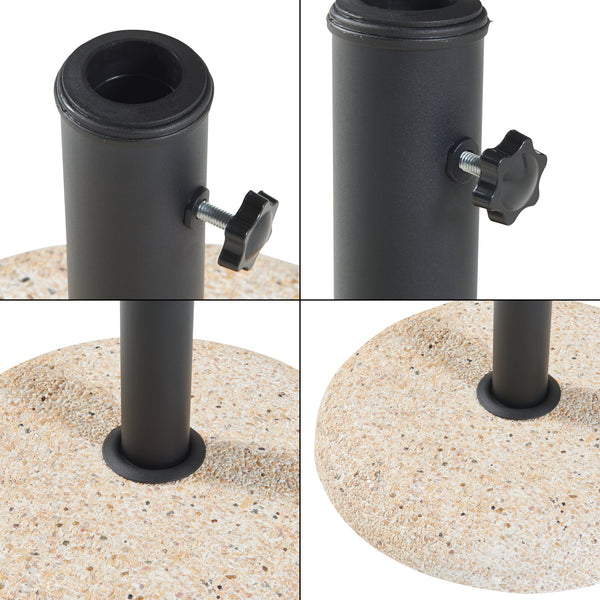 Pied de parasol Bitritto avec adaptateurs 37 42 52 58 mm casa.pro