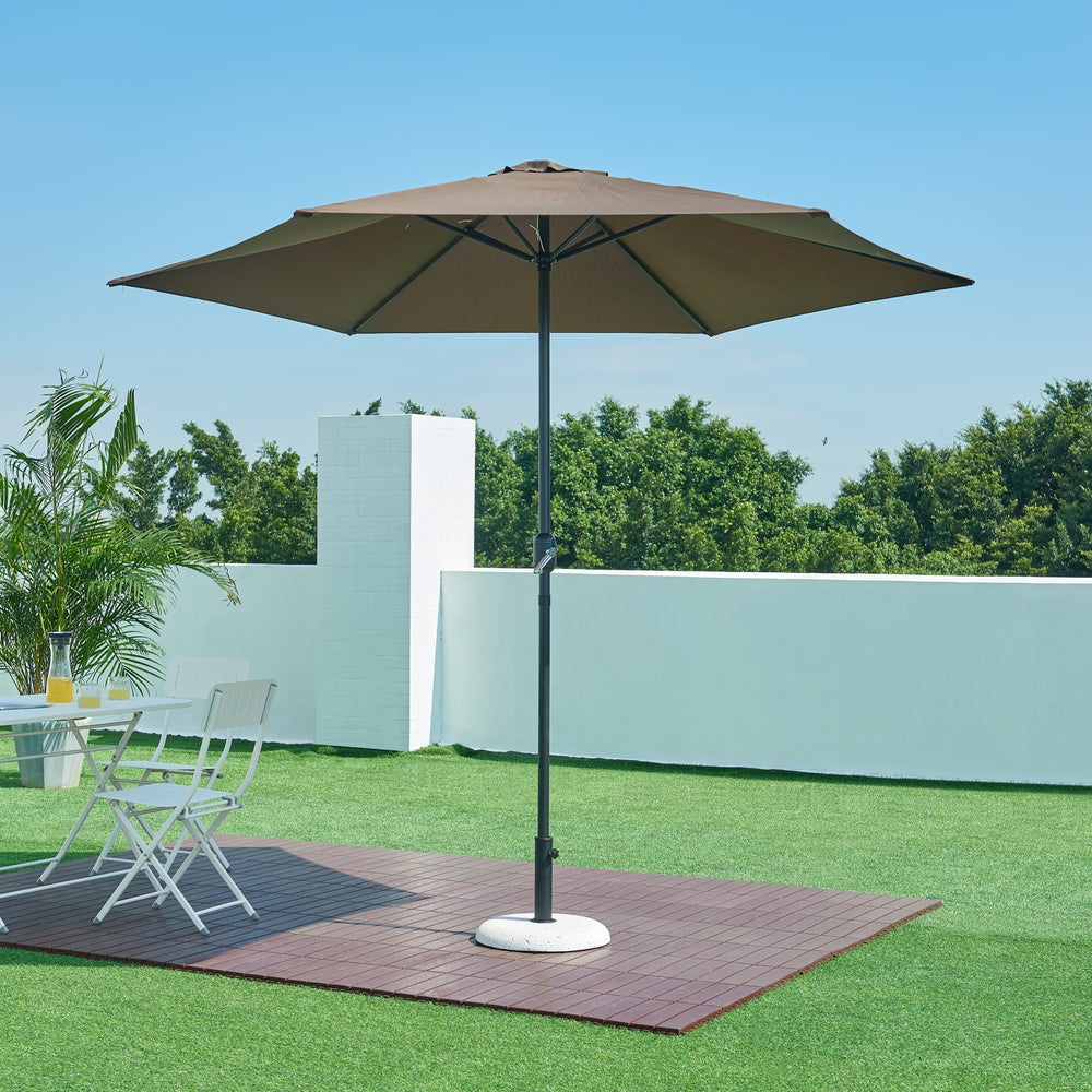 Pied de parasol Bitritto béton Ø45x6 cm [casa.pro] - premiumXL