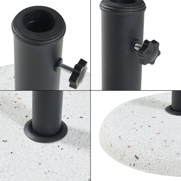 Pied de parasol Bitritto avec adaptateurs 37 42 52 58 mm casa.pro