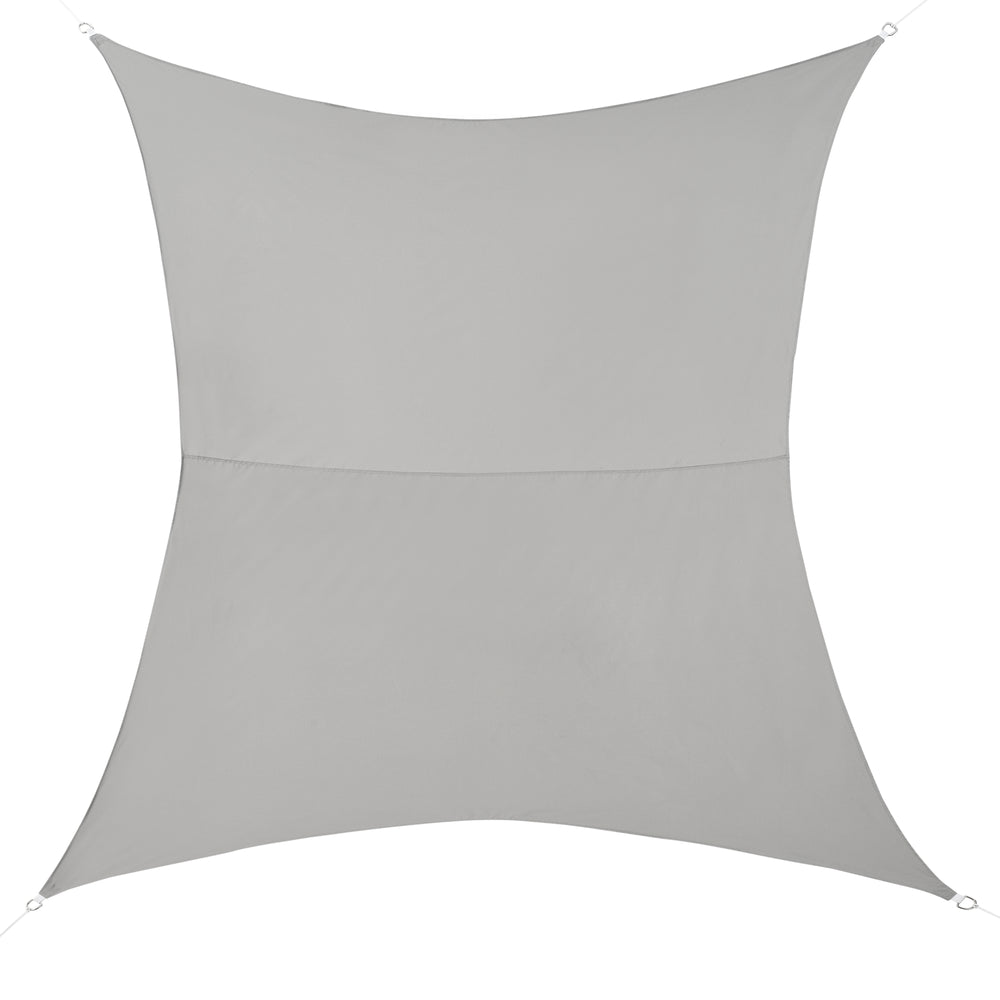 Bâche d'ombrage rectangulaire 300x500 cm gris clair en.casa