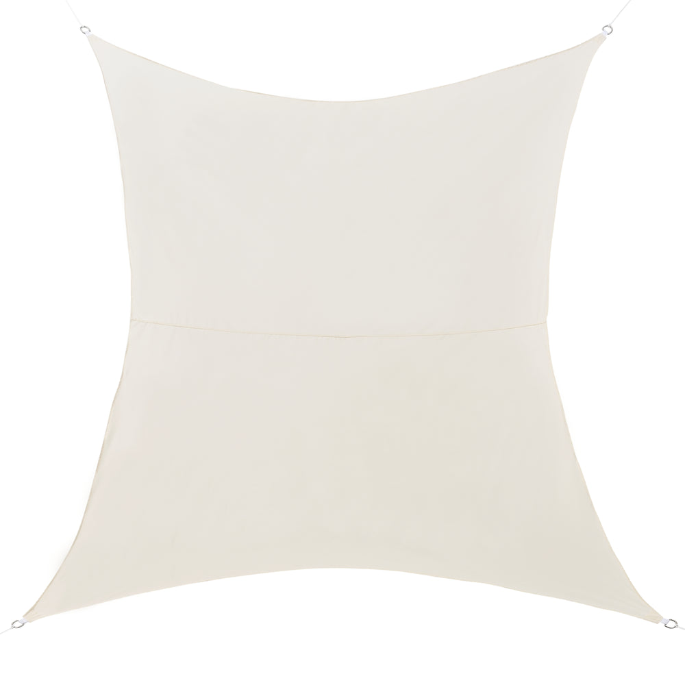 Voile d'ombrage rectangulaire 300x500 cm couleur sable en.casa