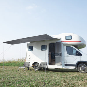 Auvent de caravane Beuningen 400x240x235 cm Gris [pro.tec]