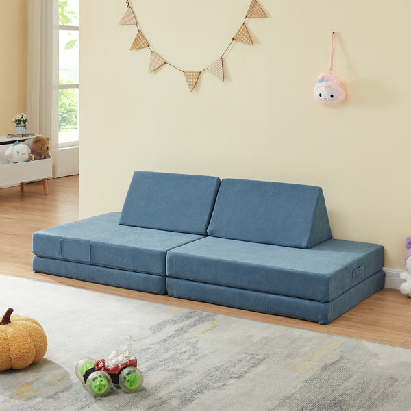 Canapé de jeu de 5 pièces Norhulta velours côtelé [en.casa]