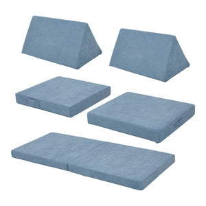 Canapé de jeu de 5 pièces Norhulta velours côtelé [en.casa]