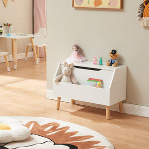 Coffre à jouets Aavanrar 60x30x43 cm blanc [en.casa] - premiumXL