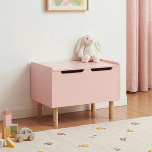 Coffre à jouets Virer 60 x 40 x 45 cm rose [en.casa]