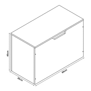 Coffre de rangement Oleiros pour enfant 40 x 60 x 30 cm [en.casa]
