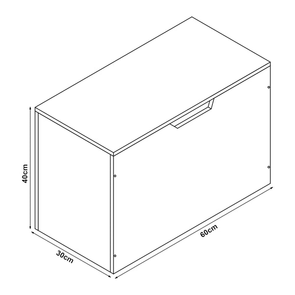 Coffre de rangement Oleiros pour enfant 40 x 60 x 30 cm [en.casa]