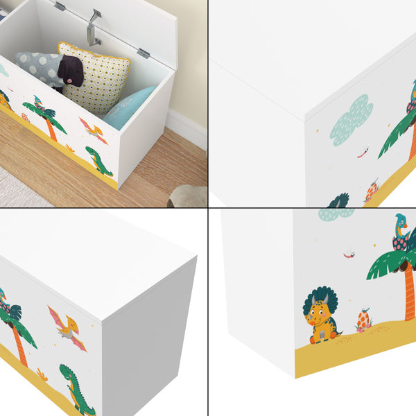 Coffre de rangement Oleiros pour enfant 40 x 60 x 30 cm [en.casa]