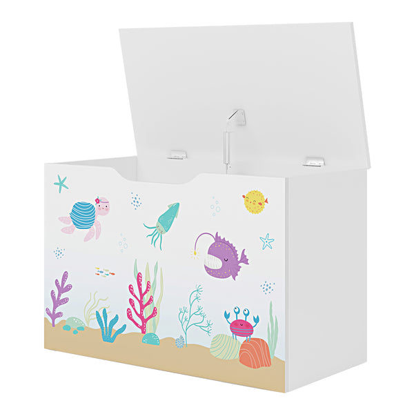 Coffre de rangement Oleiros pour enfant 40 x 60 x 30 cm [en.casa]