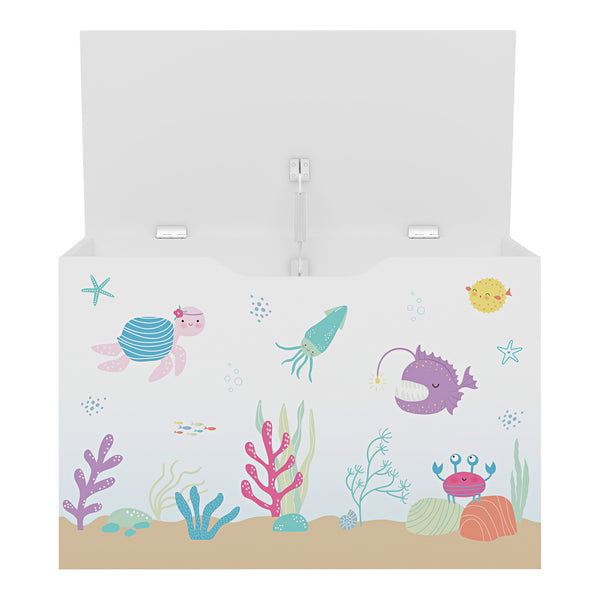 Coffre de rangement Oleiros pour enfant 40 x 60 x 30 cm [en.casa]