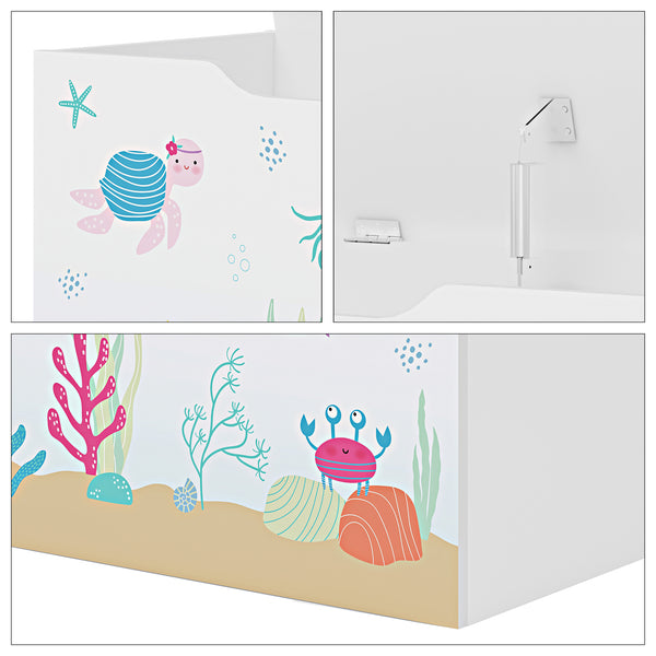 Coffre de rangement Oleiros pour enfant 40 x 60 x 30 cm [en.casa]