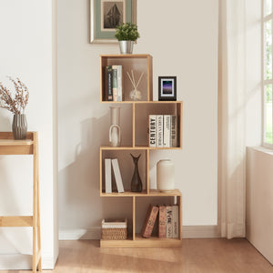 Étagère à livres Gullspång bambou 130x55x30cm naturel [en.casa] - premiumXL