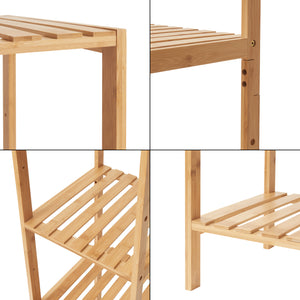 Étagère sur pied Lierne Bambou Nature [en.casa]