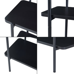 Étagère autoportante Samnanger noir [en.casa]