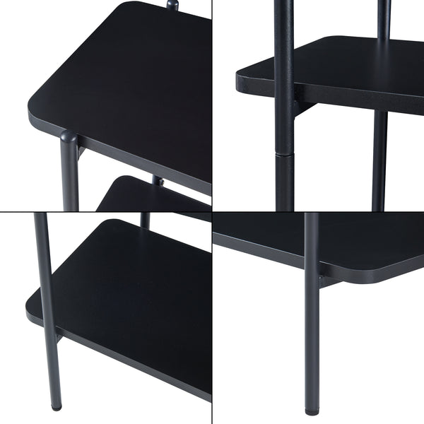 Étagère autoportante Samnanger noir [en.casa]