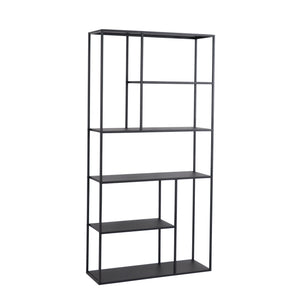 Étagère autoportante Vehmaa acier noir [en.casa]