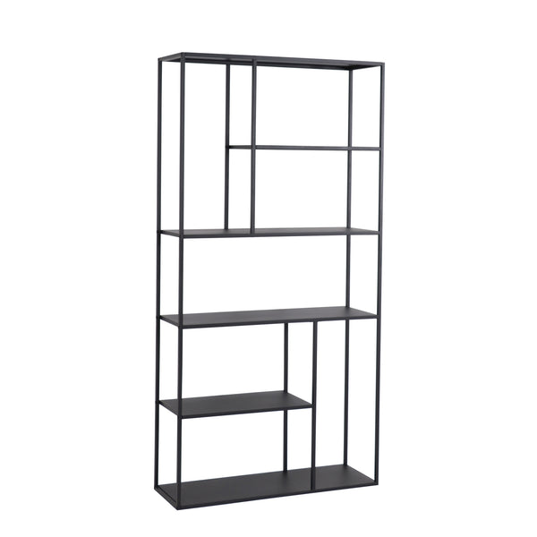 Étagère autoportante Vehmaa acier noir [en.casa]