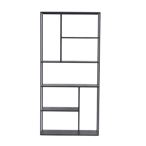 Étagère autoportante Vehmaa acier noir [en.casa]