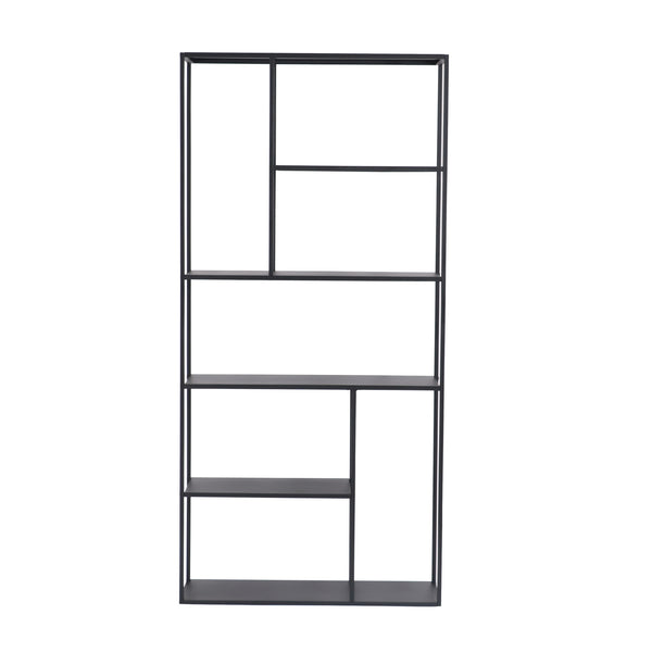 Étagère autoportante Vehmaa acier noir [en.casa]