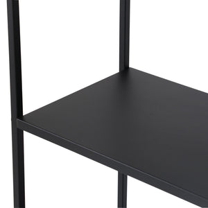 Étagère autoportante Vehmaa acier noir [en.casa]