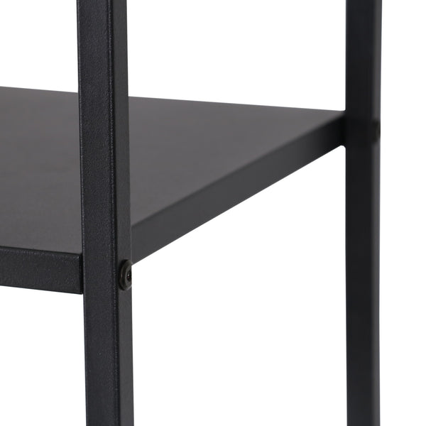 Étagère autoportante Vehmaa acier noir [en.casa]