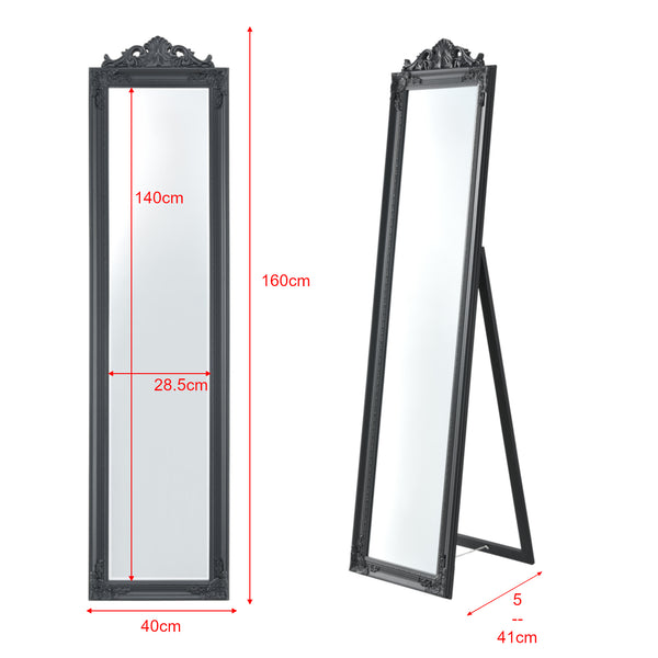 Miroir sur Pied Inclinable 160 x 40 cm Plusieurs Couleurs [en.casa]