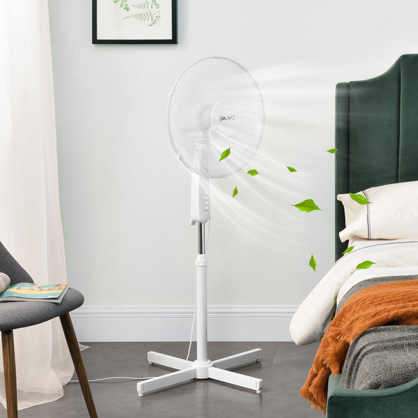 Ventilateur sur pied Antrim Ø 41 cm avec 3 vitesses en différentes couleurs en.casa