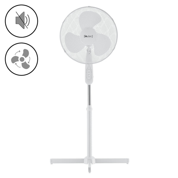 Ventilateur sur pied Antrim Ø 41 cm avec 3 vitesses en différentes couleurs en.casa