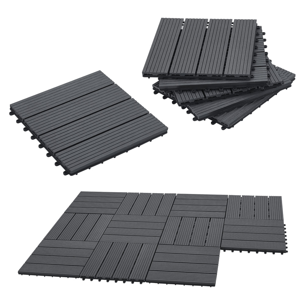 Dalles WPC Schramberg lot de 11 1m² en différentes couleurs [en.casa] - premiumXL