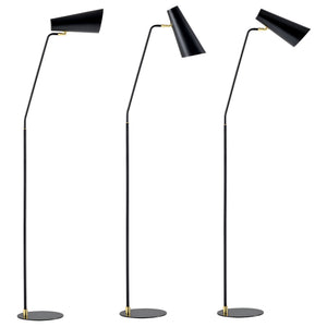 Lampadaire Norwich abat-jour réglable E27 hauteur 160 cm [lux.pro]