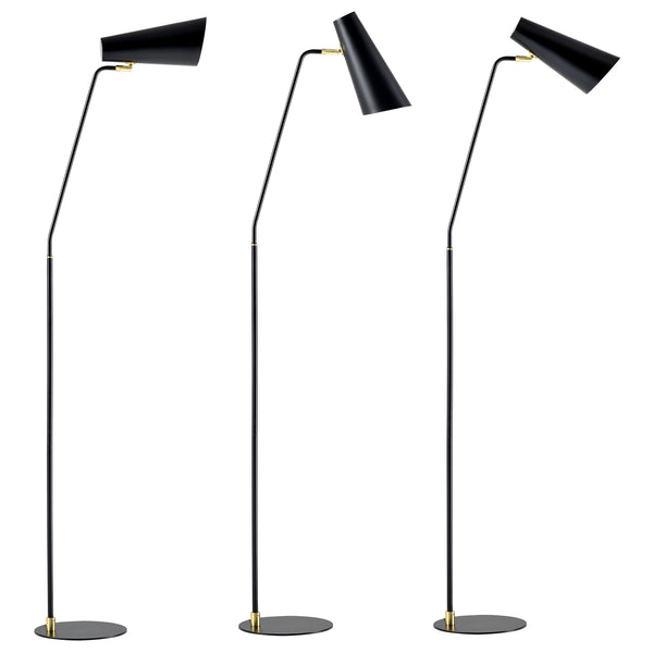 Lampadaire Norwich abat-jour réglable E27 hauteur 160 cm [lux.pro]