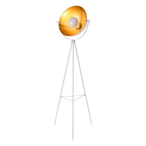 Lampadaire Trépied Angers E27 Métal Hauteur 158 cm Laiton [lux.pro]