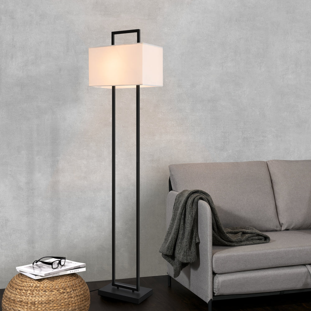 Lampadaire Sigdal Noir / Blanc [lux.pro] - premiumXL