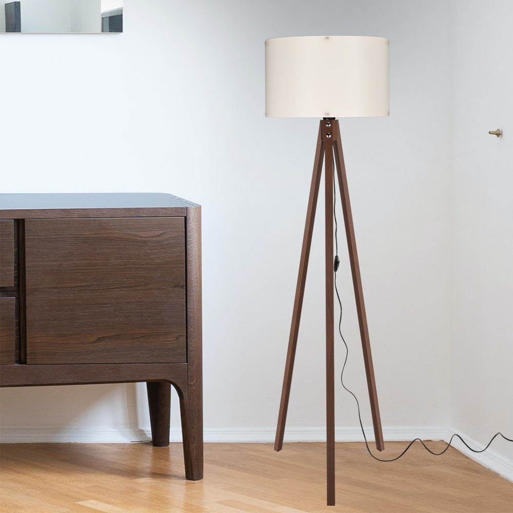 Lampadaire Guildford trépied hauteur 136 cm E27 [lux.pro]