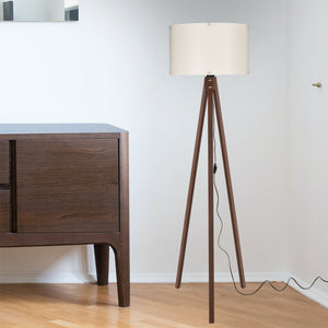 Lampadaire Guildford trépied hauteur 136 cm E27 [lux.pro]