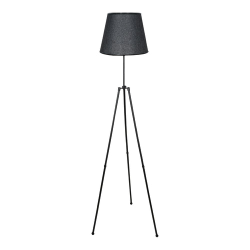 Lampadaire Musselburgh 1 x E27 Métal Noir [lux.pro]