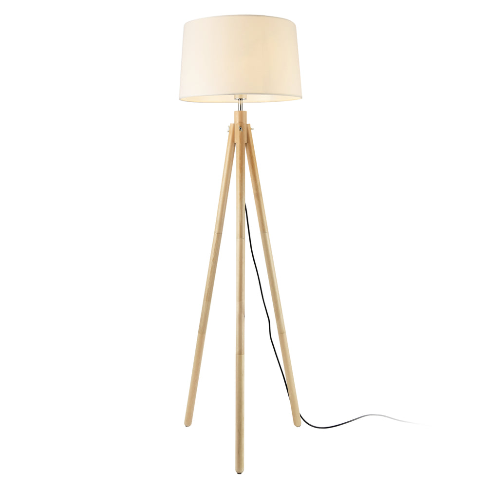 Lampadaire Tomar 153 cm 1xE27 Max. 60W Blanc lux.pro - premiumXL