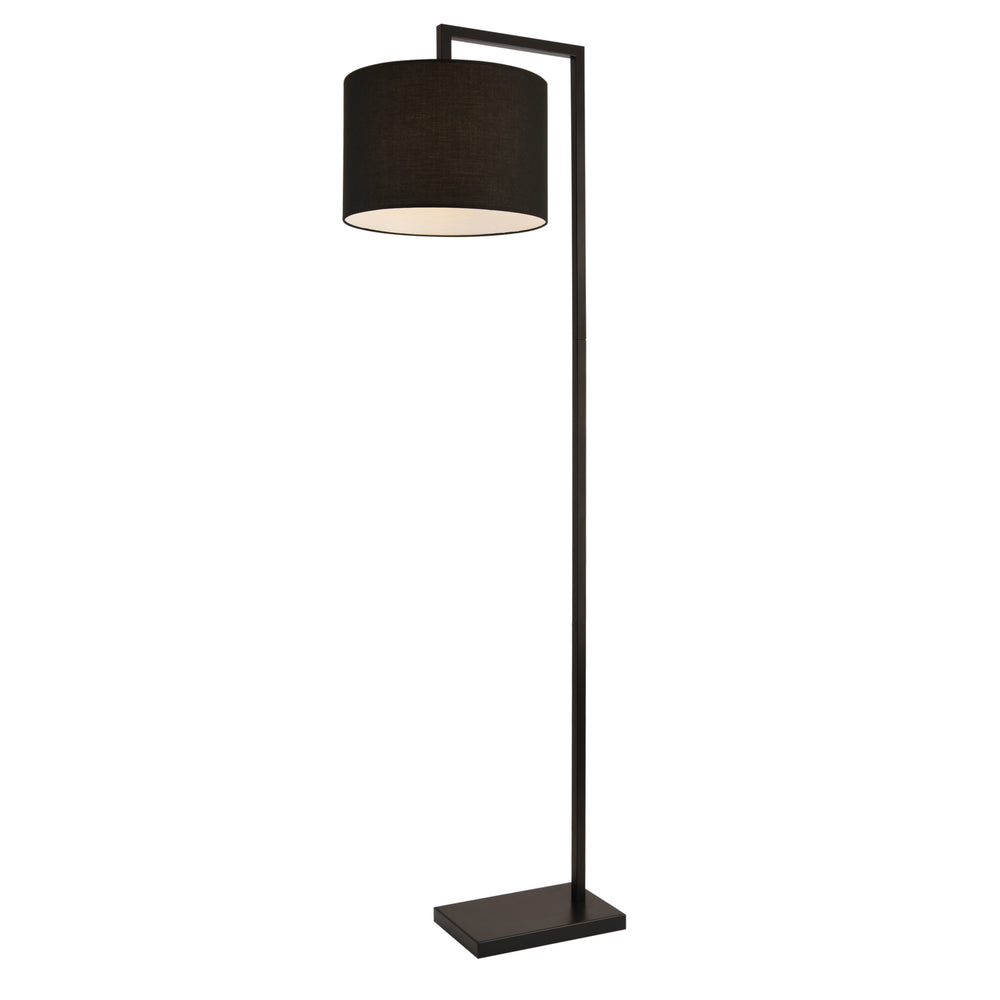 Lampadaire Düsseldorf 161 cm E27 Max. 60W Noir lux.pro