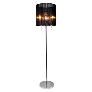 [lux.pro] Lampadaire 167x40cm Lampe métal noir chrom