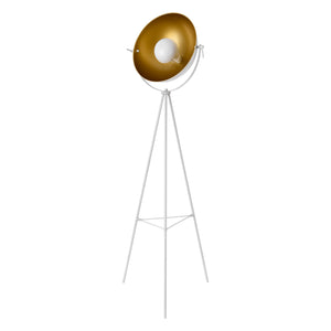 Lampadaire Trépied Angers E27 Métal Hauteur 158 cm Laiton [lux.pro]