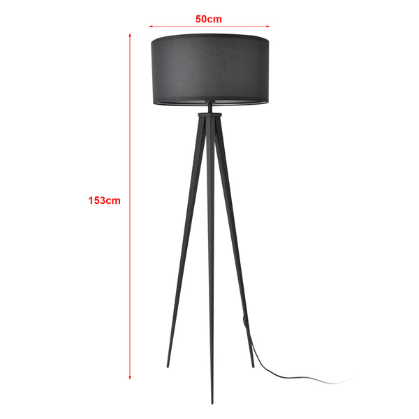 Lampadaire Trépied Faro E27 Hauteur 153 cm [lux.pro]
