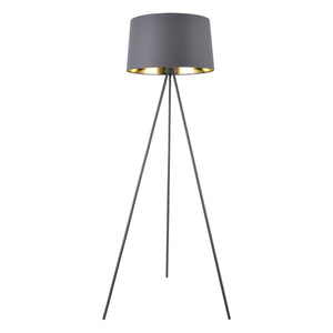 Lampadaire Trépied Manchester E27 Métal Textile Hauteur 150 cm plusieurs couleurs [lux.pro]