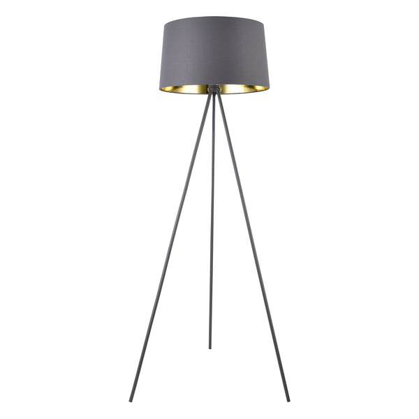 Lampadaire Trépied Manchester E27 Métal Textile Hauteur 150 cm plusieurs couleurs [lux.pro]